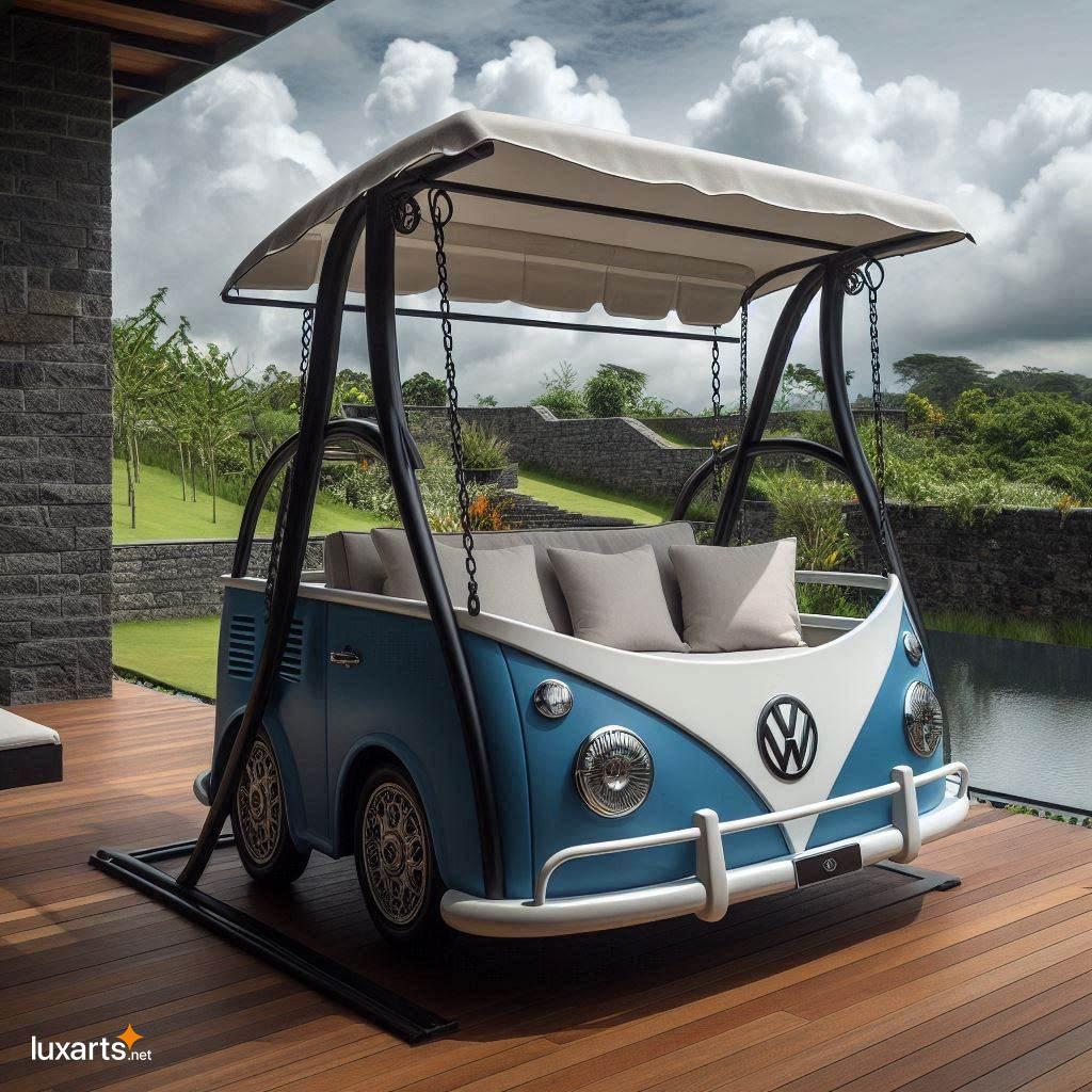 Volkswagen Shaped Swing Bench: Bring the Fun of the Open Road to Your Backyard volkswagen shaped swing bench 7