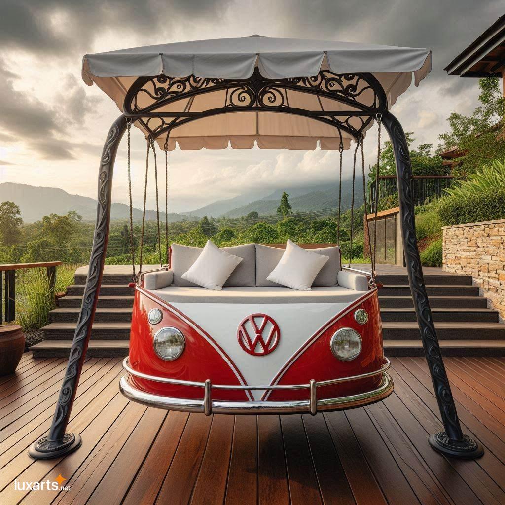 Volkswagen Shaped Swing Bench: Bring the Fun of the Open Road to Your Backyard volkswagen shaped swing bench 8