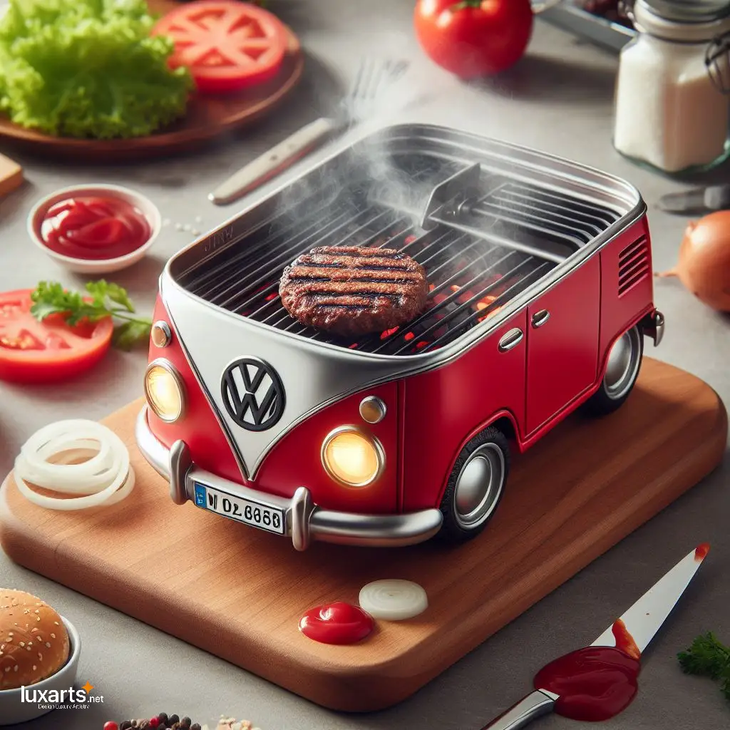 Sleek and Compact: Volkswagen's Portable Grill Fits Your Lifestyle volkswagen small portable grill 4