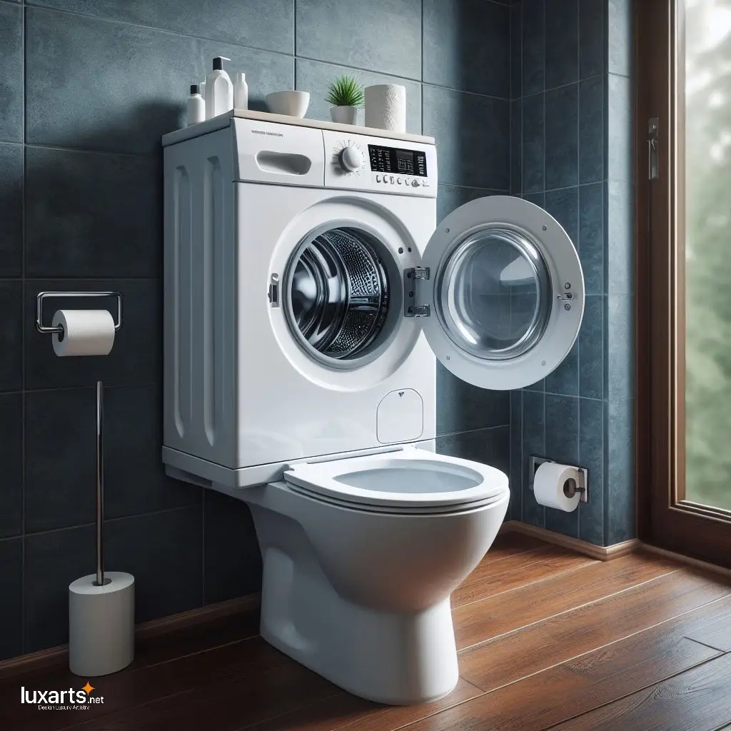 Optimize Your Bathroom Space with a Multifunctional Washing Machine Toilet washing machine toilet 9