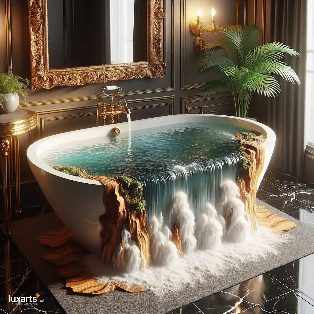 Waterfall Epoxy Bathtub: Luxuriate in Nature's Tranquility waterfall epoxy bathtub 10