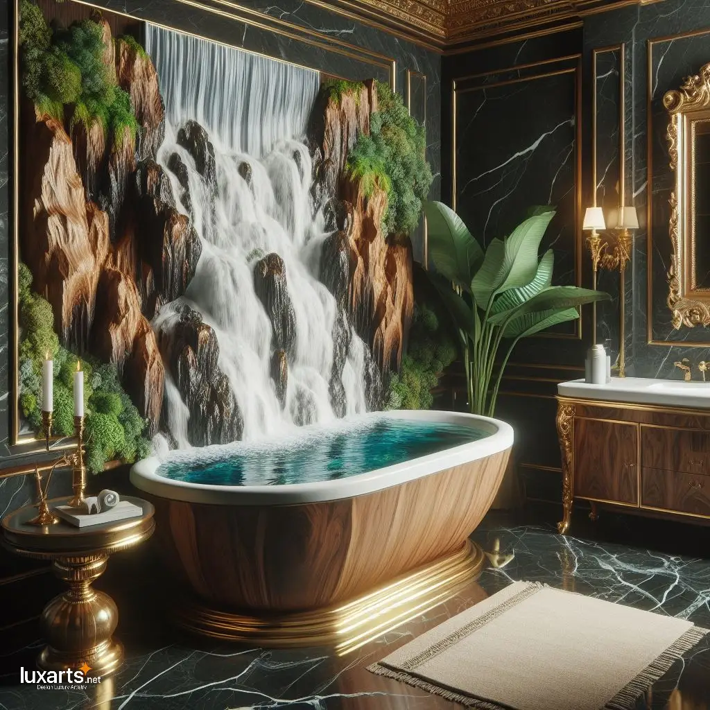 Waterfall Epoxy Bathtub: Luxuriate in Nature's Tranquility waterfall epoxy bathtub 12