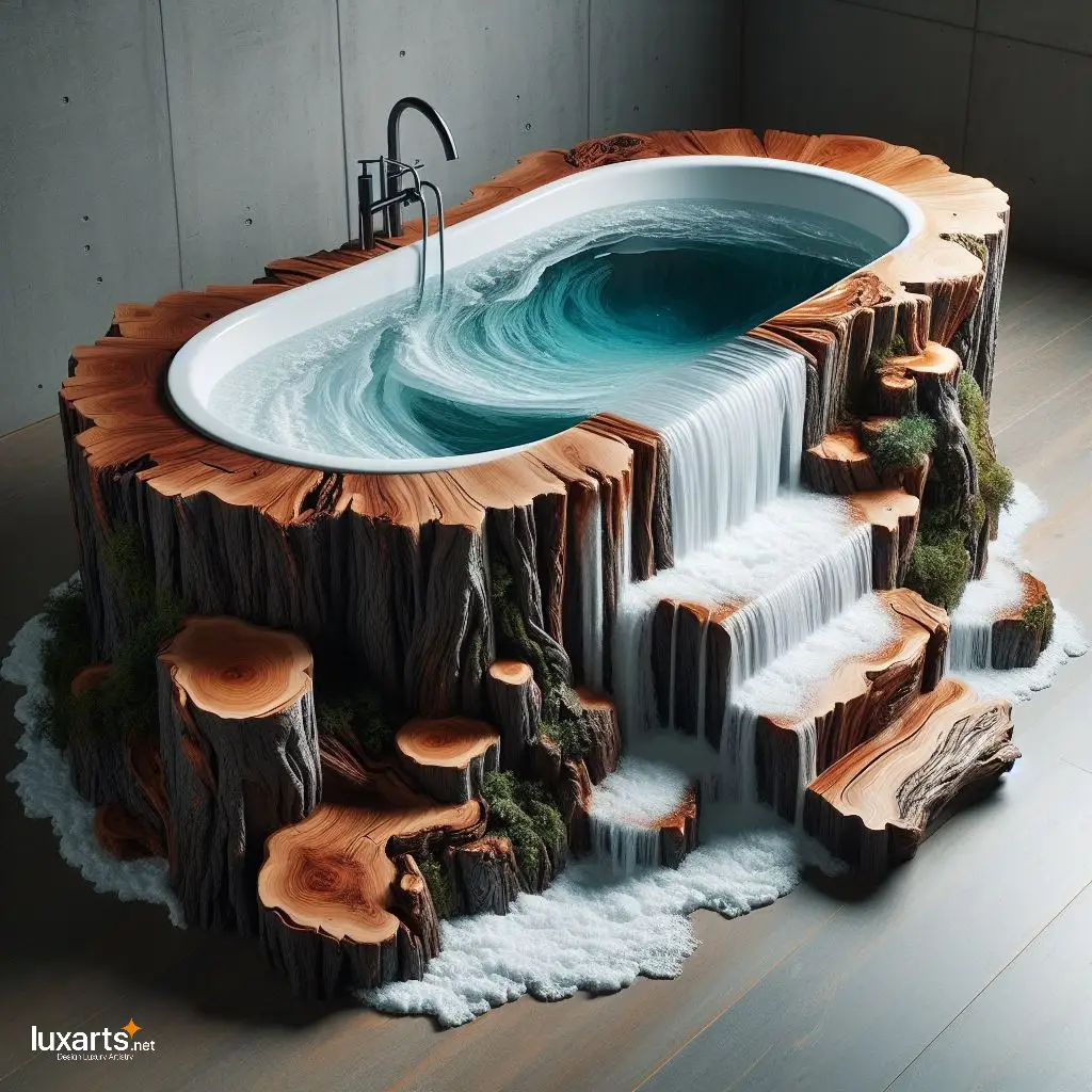 Waterfall Epoxy Bathtub: Luxuriate in Nature's Tranquility waterfall epoxy bathtub 13