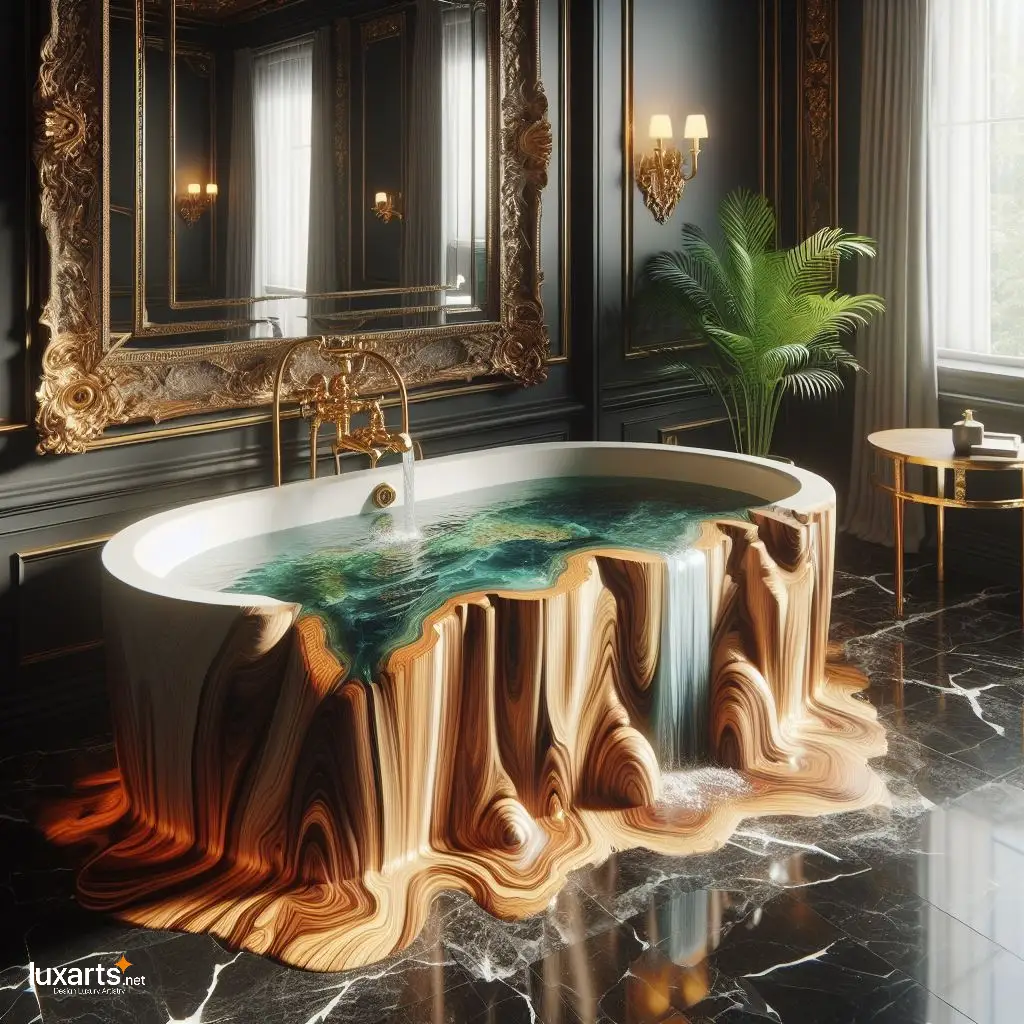 Waterfall Epoxy Bathtub: Luxuriate in Nature's Tranquility waterfall epoxy bathtub 3