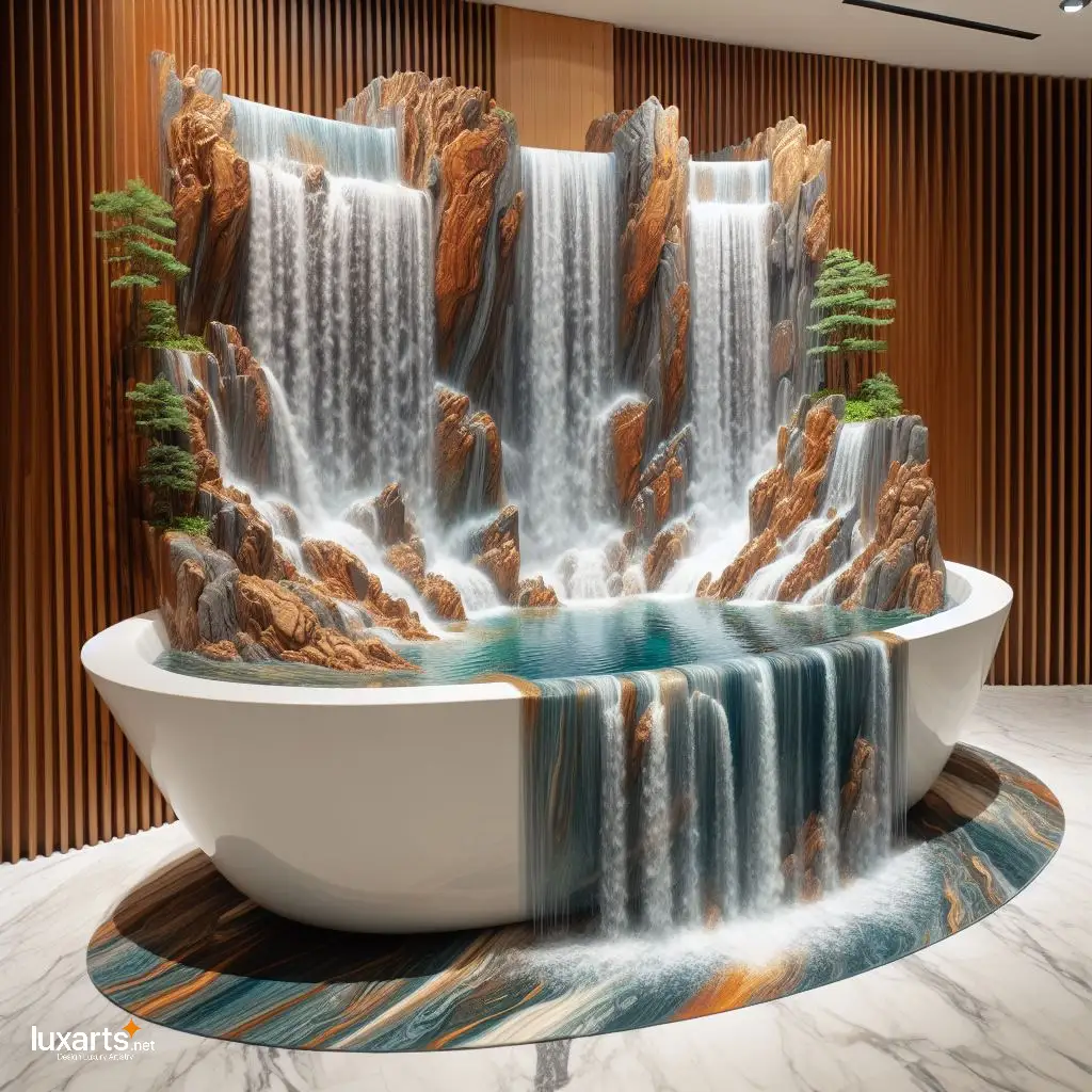 Waterfall Epoxy Bathtub: Luxuriate in Nature's Tranquility waterfall epoxy bathtub 6