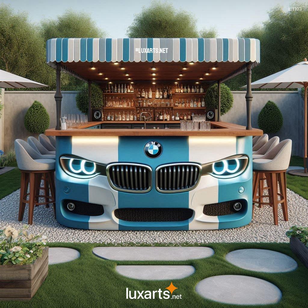 Rev Up Your Outdoor Gatherings with a Sleek and Functional BMW Car Themed Outdoor Bar bmw car themed outdoor bars 10