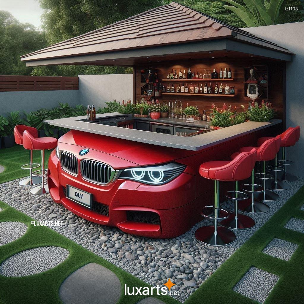 Rev Up Your Outdoor Gatherings with a Sleek and Functional BMW Car Themed Outdoor Bar bmw car themed outdoor bars 11