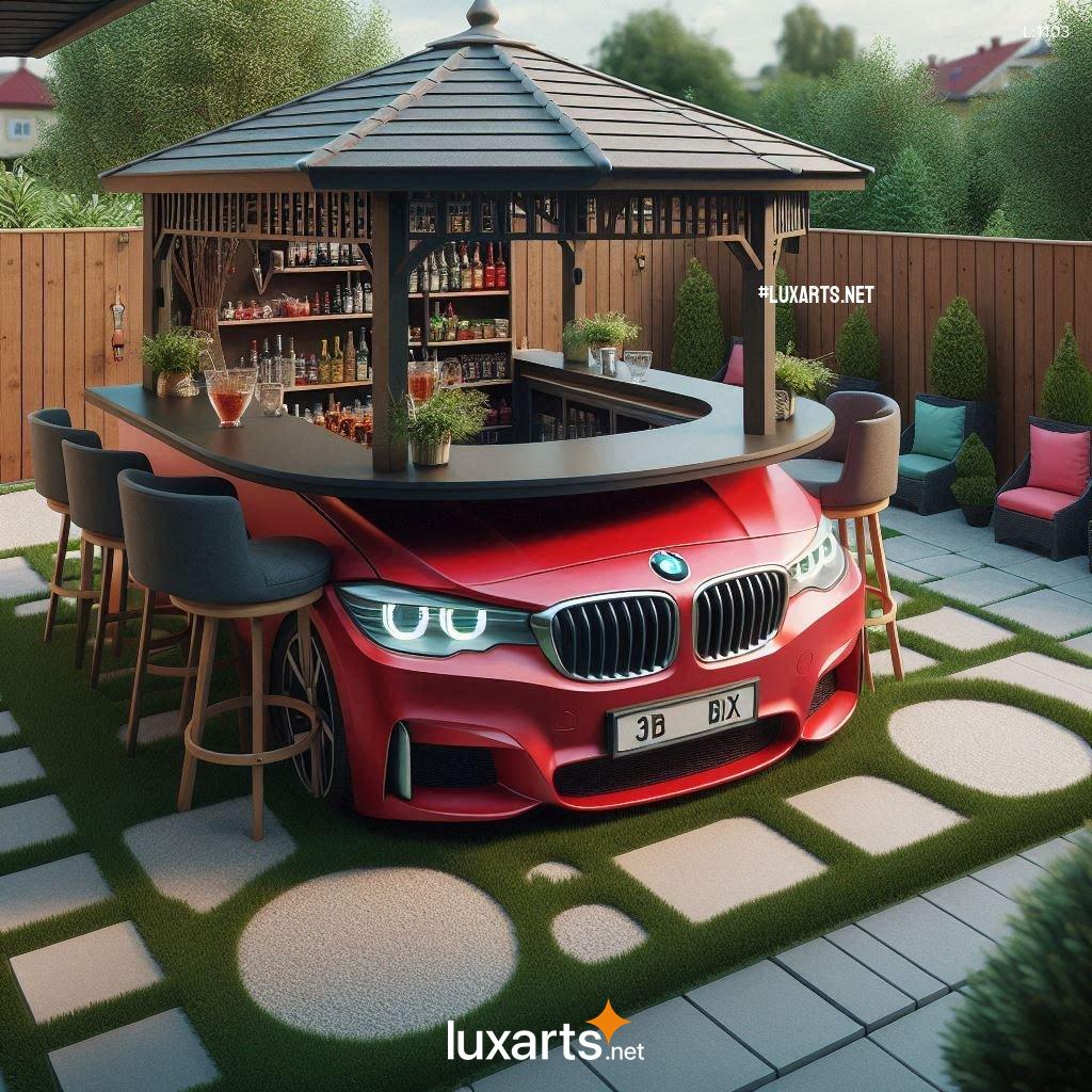 Rev Up Your Outdoor Gatherings with a Sleek and Functional BMW Car Themed Outdoor Bar bmw car themed outdoor bars 2