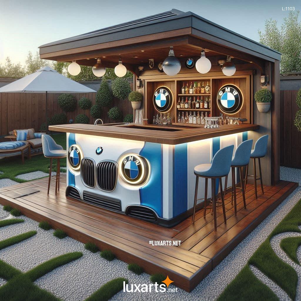 Rev Up Your Outdoor Gatherings with a Sleek and Functional BMW Car Themed Outdoor Bar bmw car themed outdoor bars 3