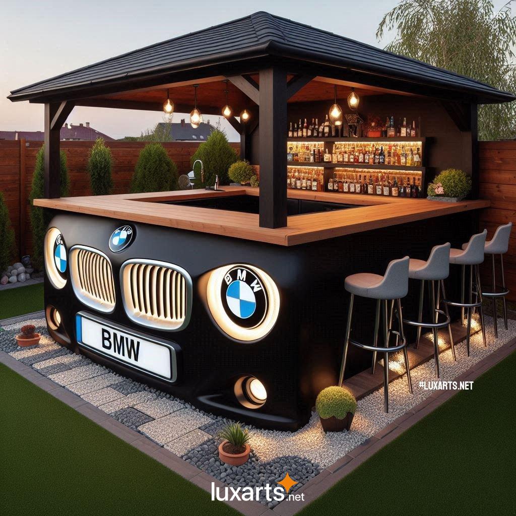 Rev Up Your Outdoor Gatherings with a Sleek and Functional BMW Car Themed Outdoor Bar bmw car themed outdoor bars 4