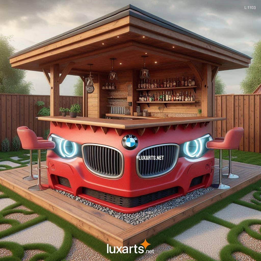 Rev Up Your Outdoor Gatherings with a Sleek and Functional BMW Car Themed Outdoor Bar bmw car themed outdoor bars 5