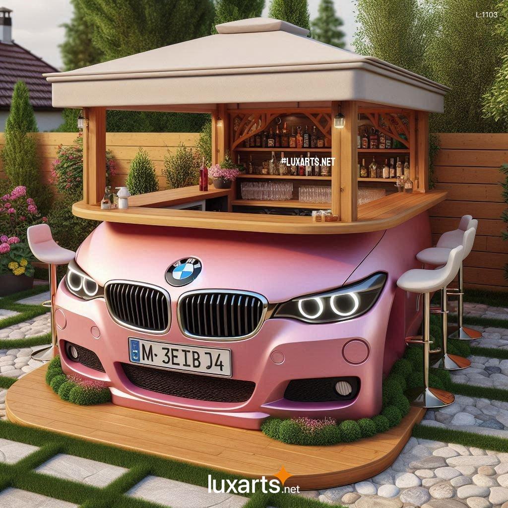 Rev Up Your Outdoor Gatherings with a Sleek and Functional BMW Car Themed Outdoor Bar bmw car themed outdoor bars 6