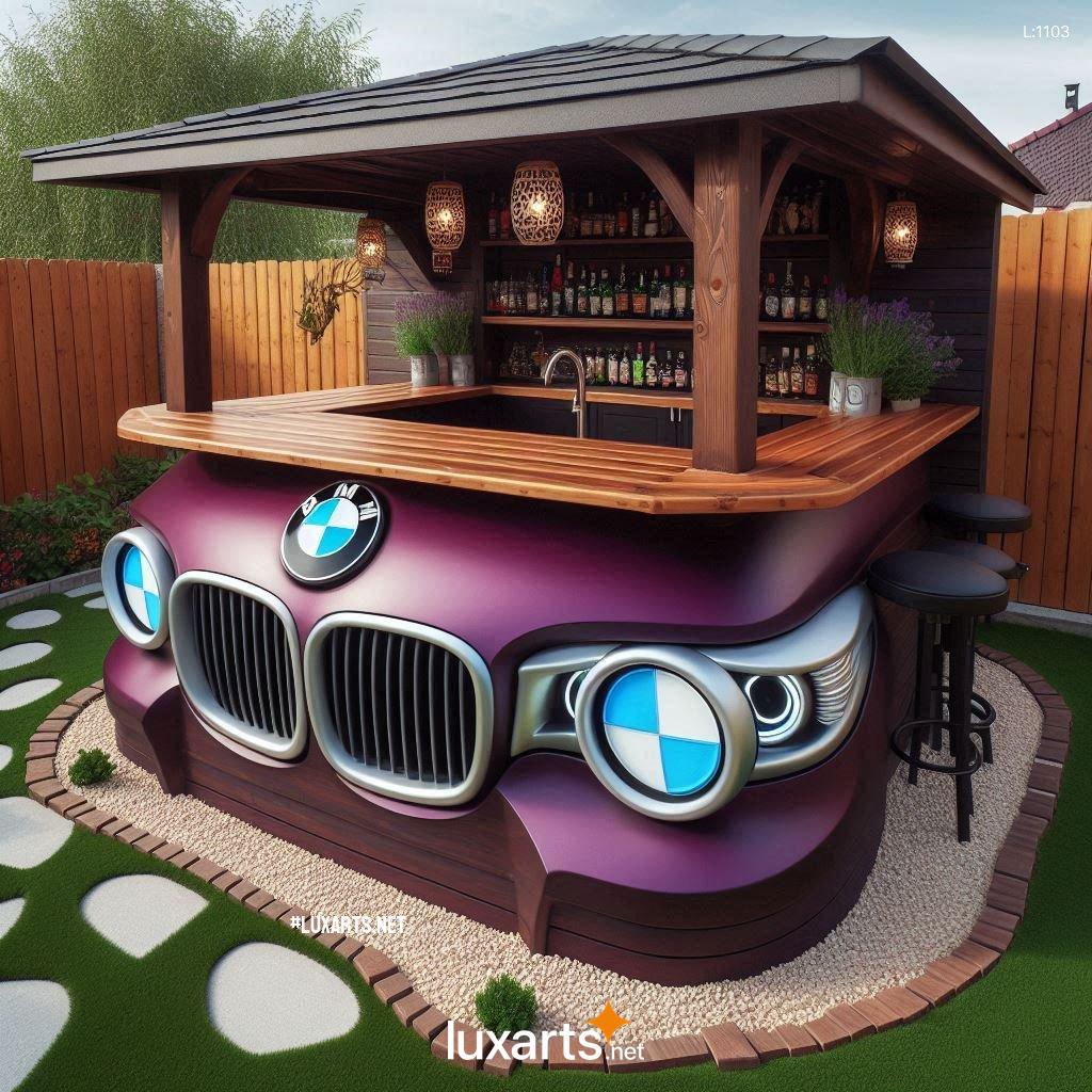 Rev Up Your Outdoor Gatherings with a Sleek and Functional BMW Car Themed Outdoor Bar bmw car themed outdoor bars 8