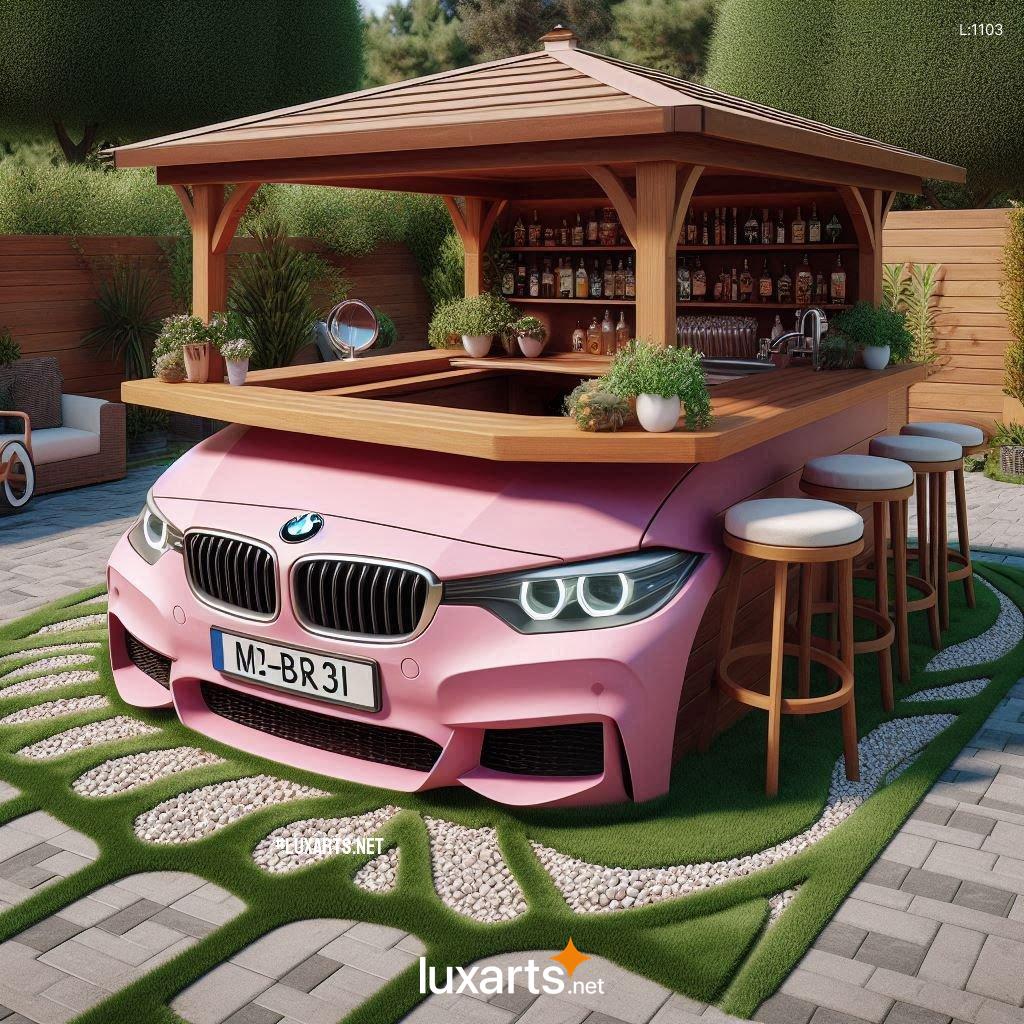 Rev Up Your Outdoor Gatherings with a Sleek and Functional BMW Car Themed Outdoor Bar bmw car themed outdoor bars 9