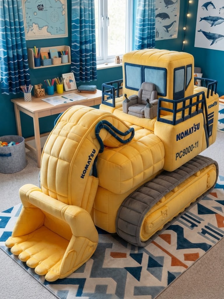 Constructing Dreams: Heavy Equipment Inspired Kids Beds for Little Builders