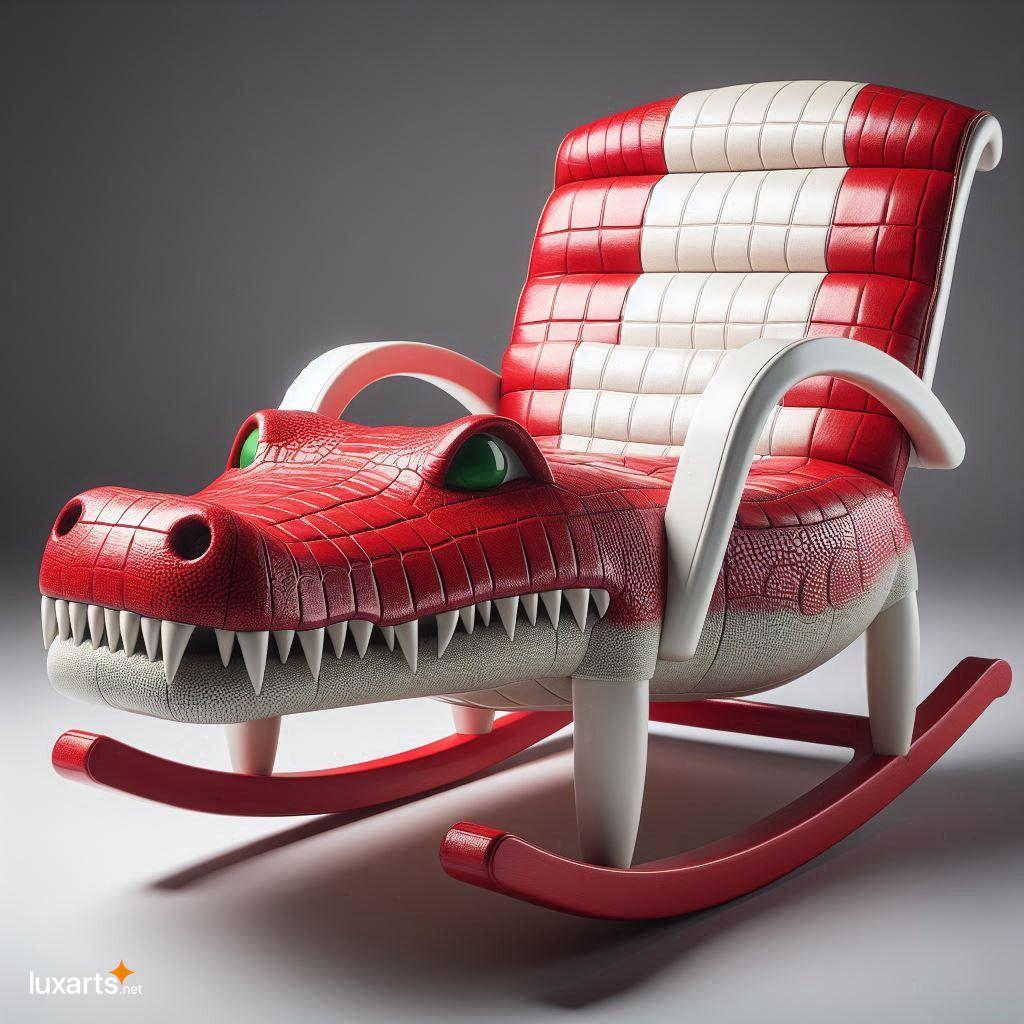 Embrace Playful Luxury with a Unique Crocodile Shaped Rocking Chair crocodile shaped rocking chair 10