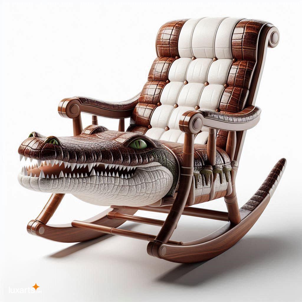Embrace Playful Luxury with a Unique Crocodile Shaped Rocking Chair crocodile shaped rocking chair 11
