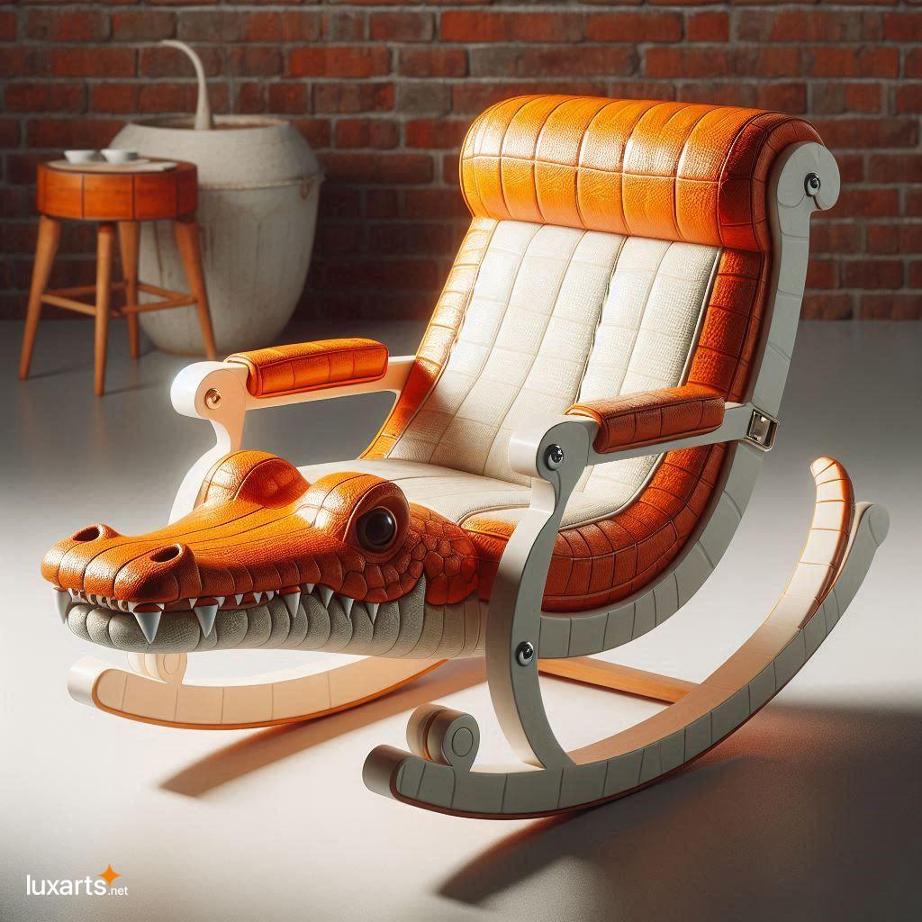 Embrace Playful Luxury with a Unique Crocodile Shaped Rocking Chair crocodile shaped rocking chair 4