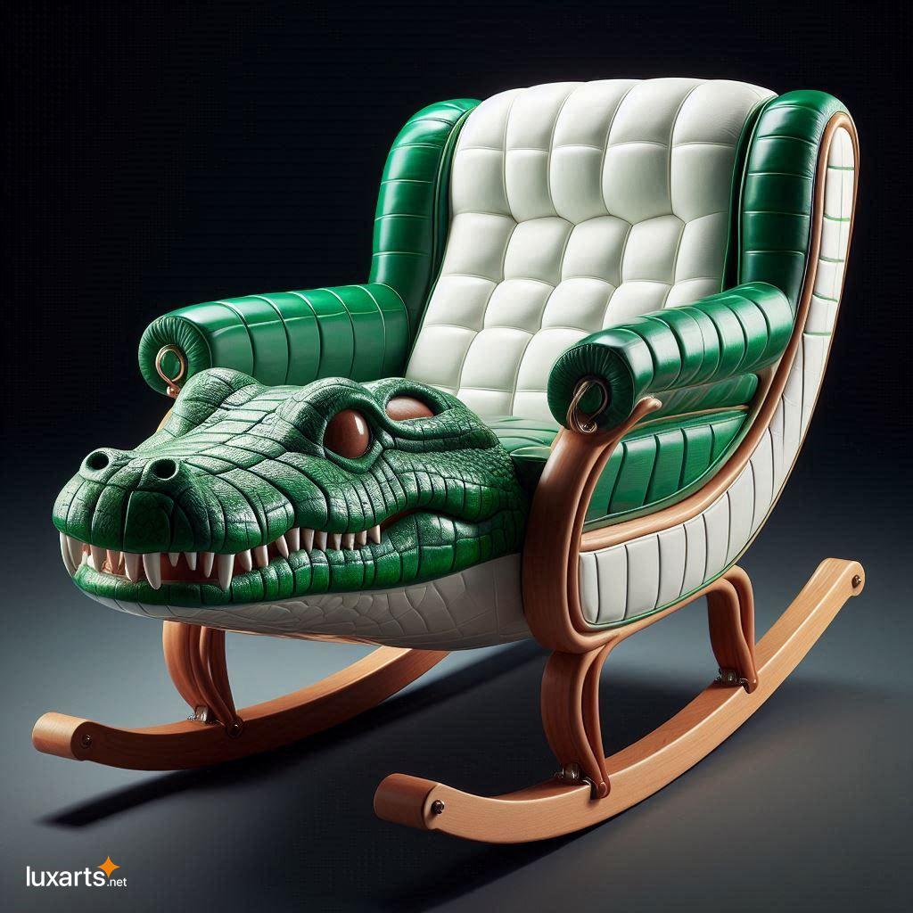 Embrace Playful Luxury with a Unique Crocodile Shaped Rocking Chair crocodile shaped rocking chair 5
