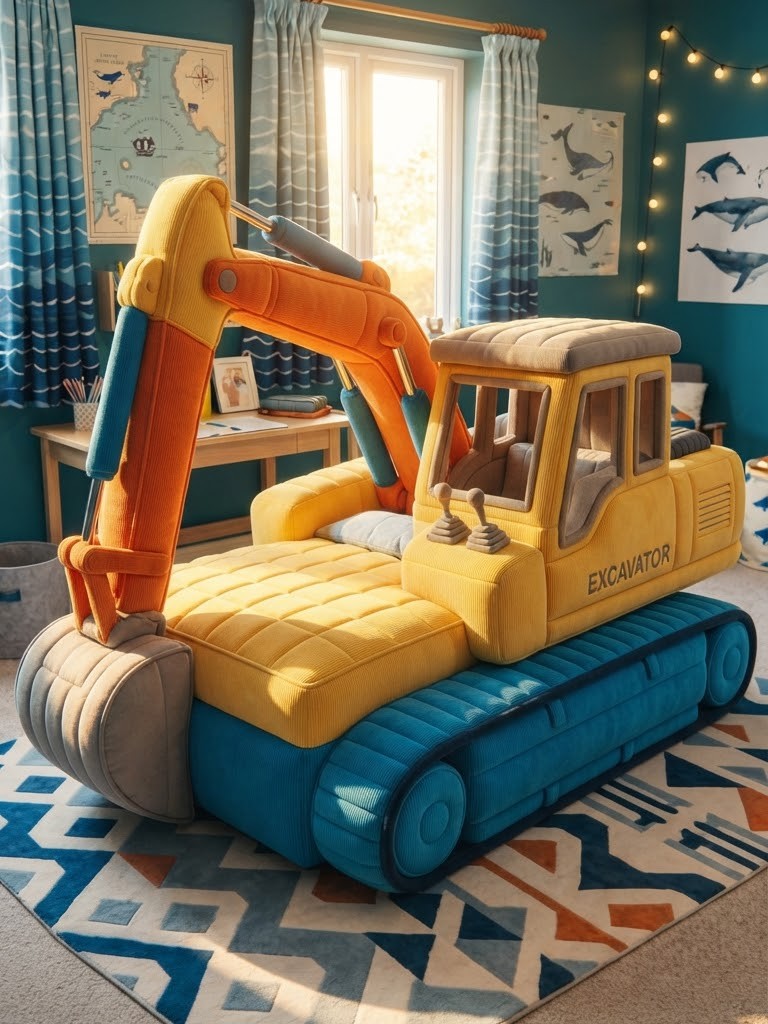 Constructing Dreams: Heavy Equipment Inspired Kids Beds for Little Builders