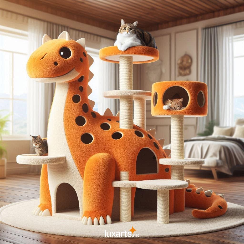 Giant Dinosaur Cat Towers: Unleash Your Feline's Inner Jurassic Explorer giant dinosaur cat tower 2