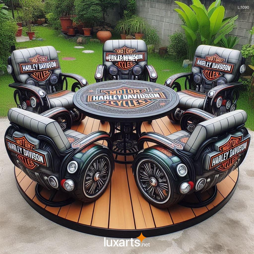 Unleash Your Inner Biker: Creative Harley Davidson Patio Sets Designs harley davidson patio sets 3