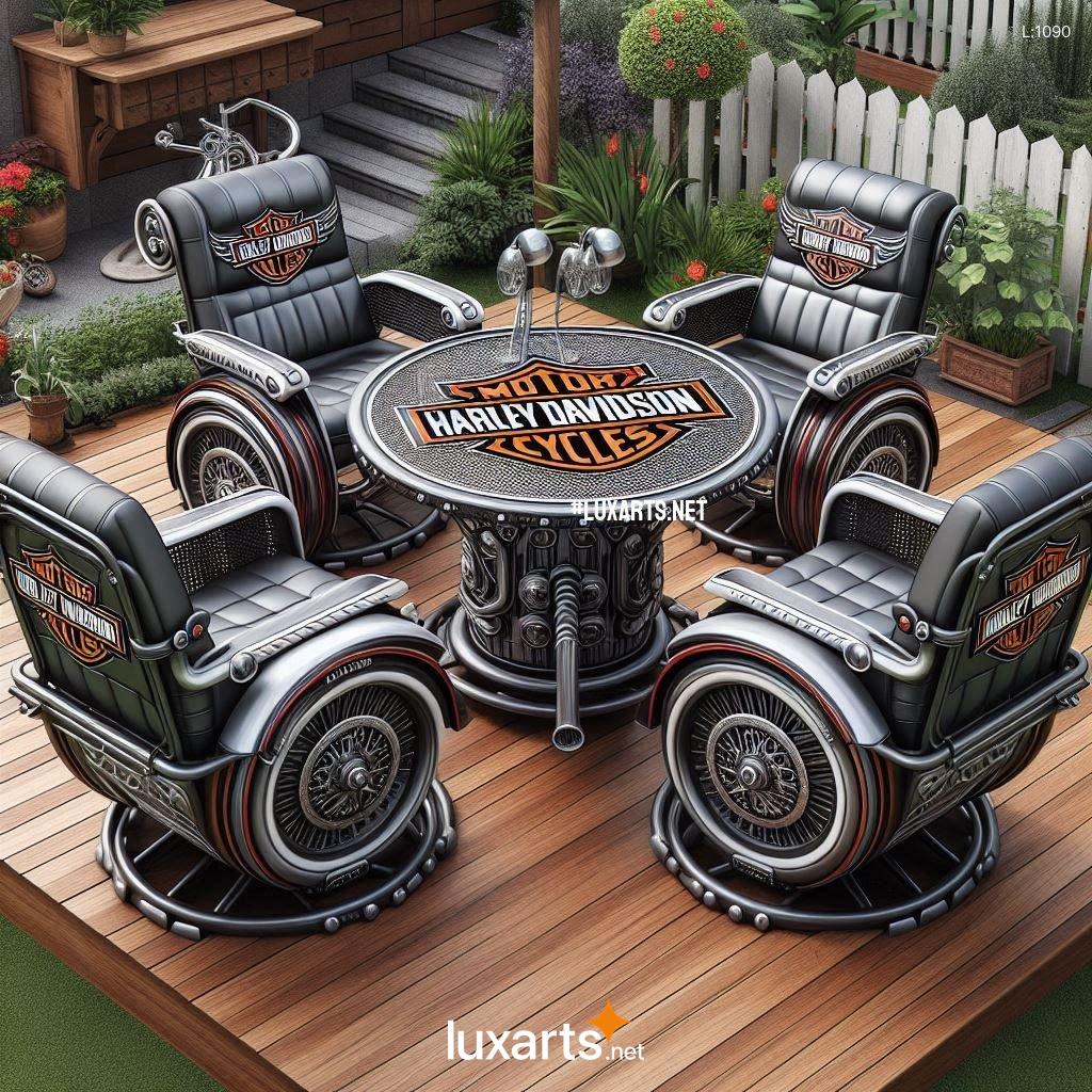 Unleash Your Inner Biker: Creative Harley Davidson Patio Sets Designs harley davidson patio sets 5