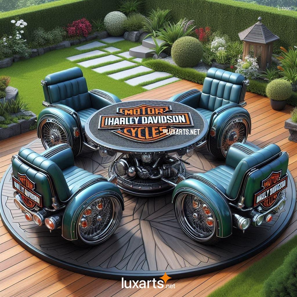 Unleash Your Inner Biker: Creative Harley Davidson Patio Sets Designs harley davidson patio sets 6