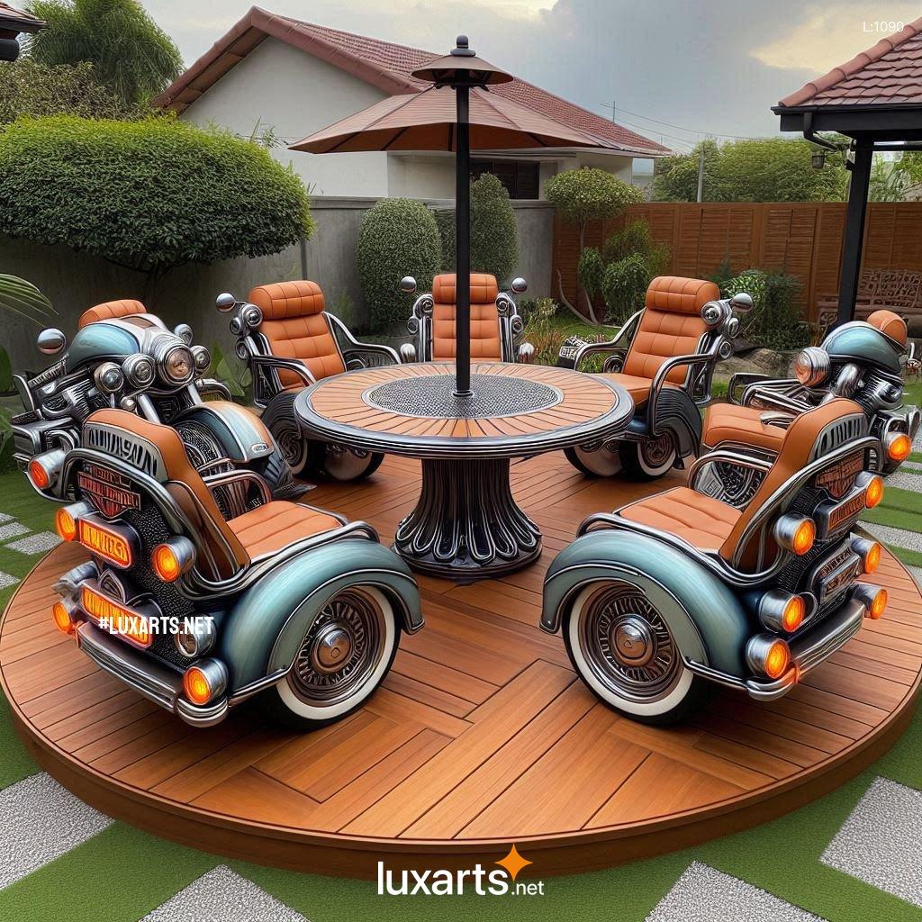 Unleash Your Inner Biker: Creative Harley Davidson Patio Sets Designs harley davidson patio sets 7