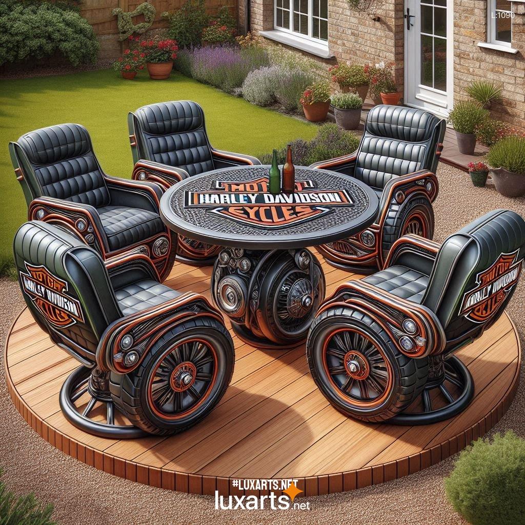 Unleash Your Inner Biker: Creative Harley Davidson Patio Sets Designs harley davidson patio sets 8