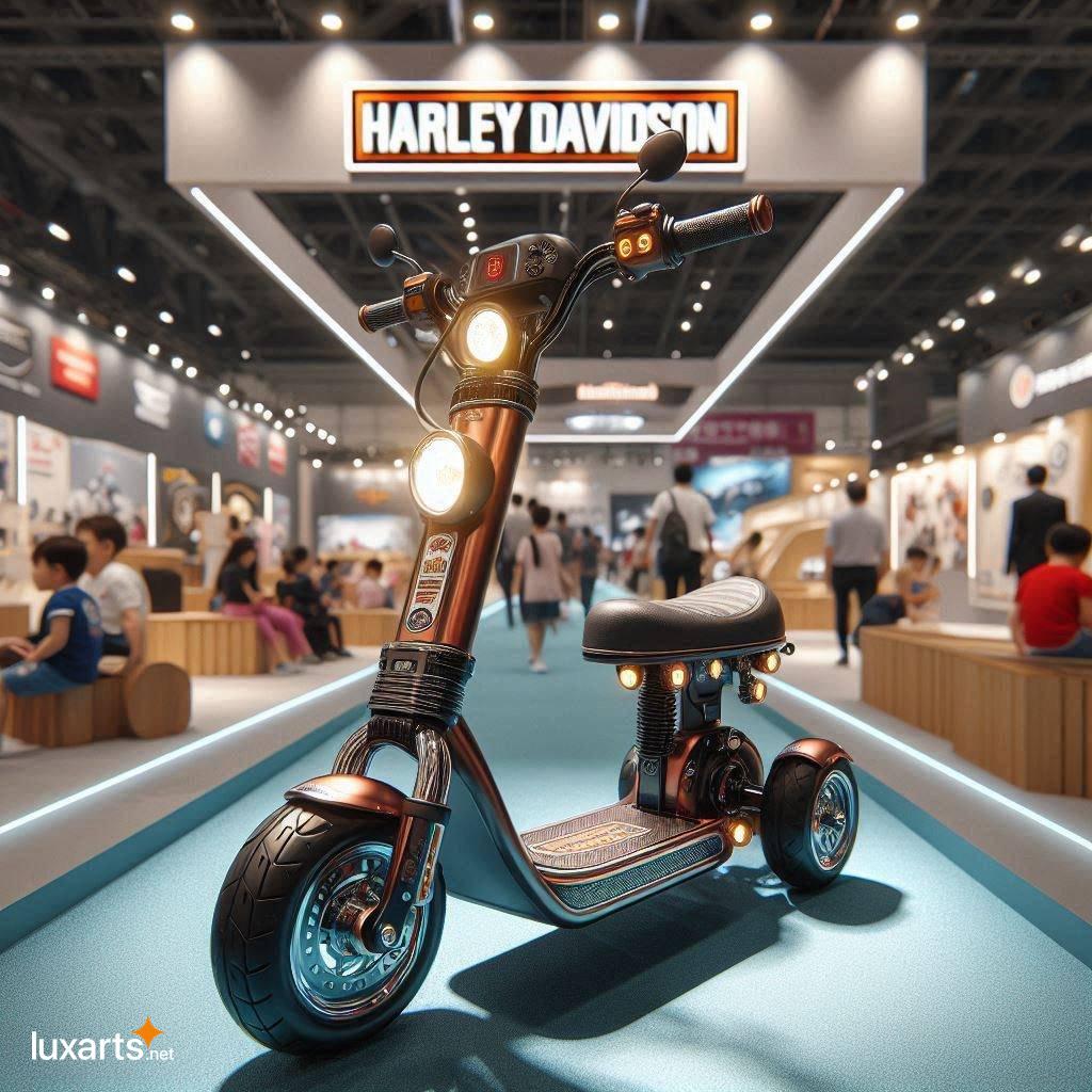Nurture Your Child's Inner Biker with a Creatively Designed Harley Davidson Scooter harley davidson shaped scooter 13