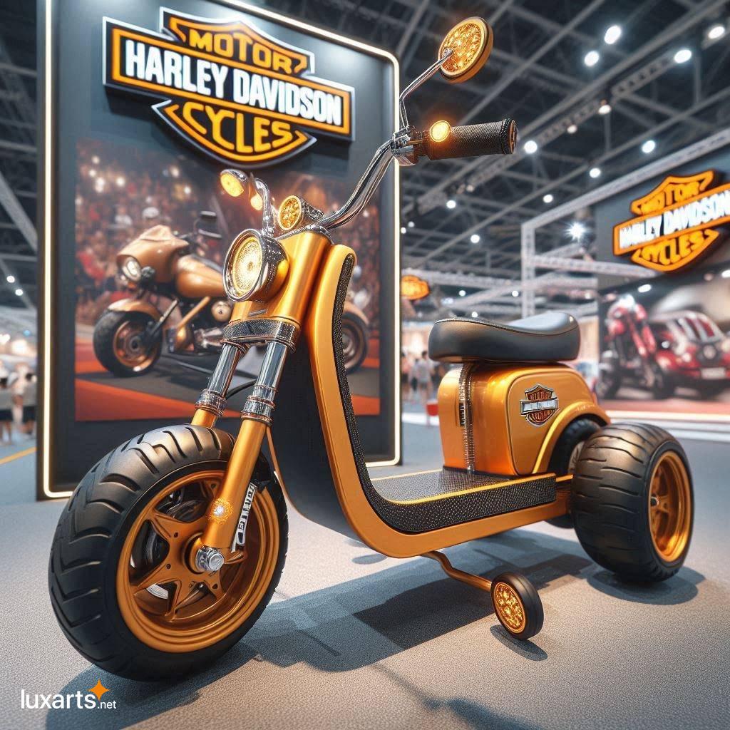 Nurture Your Child's Inner Biker with a Creatively Designed Harley Davidson Scooter harley davidson shaped scooter 2