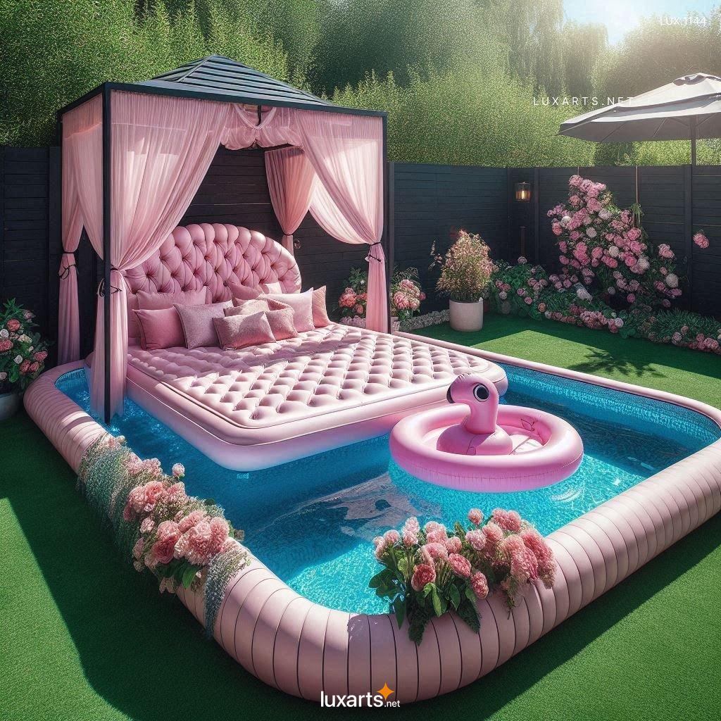 LUX.1144 Unique Inflatable Bed Pool: The #1 Way to Cool Off This Summer inflatable bed pool 1 1