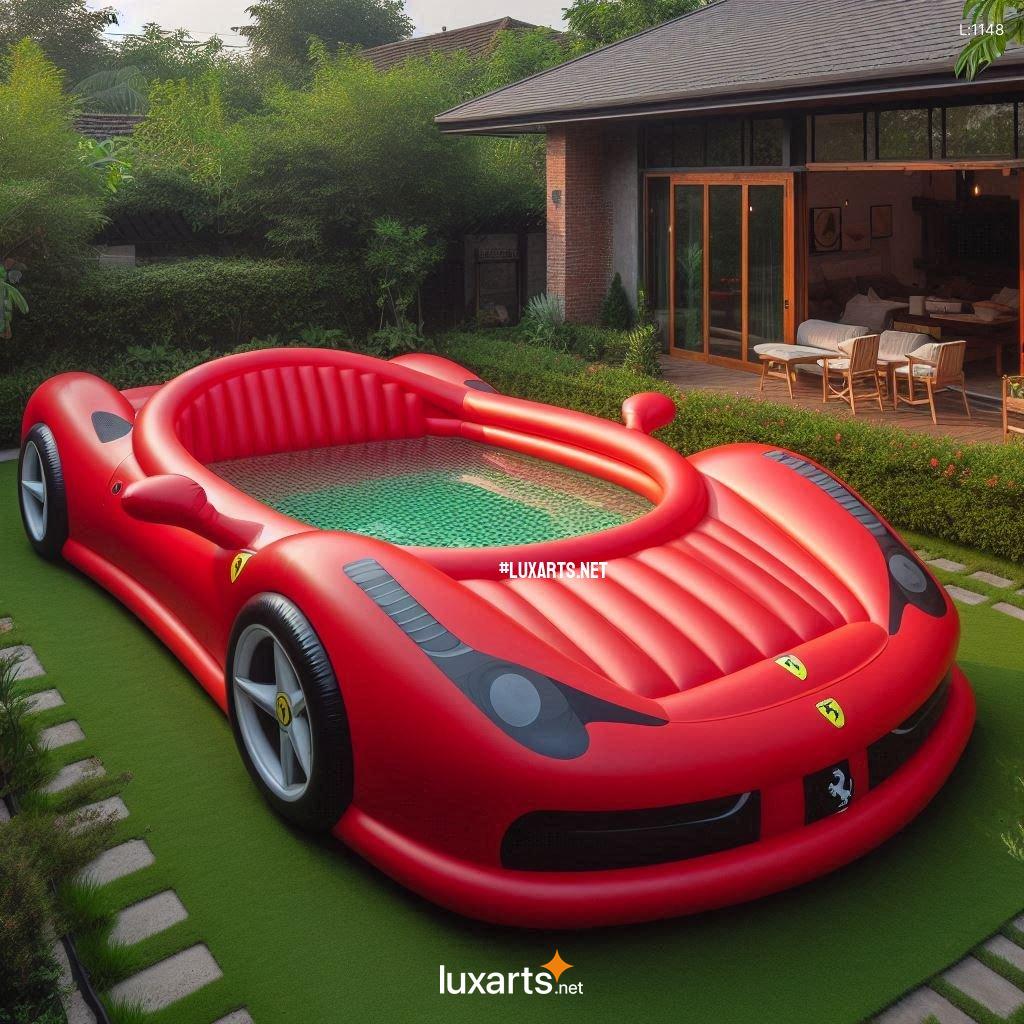 Zoom into Summer Fun with the Inflatable Ferrari Car Pool inflatable ferrari car pool 3