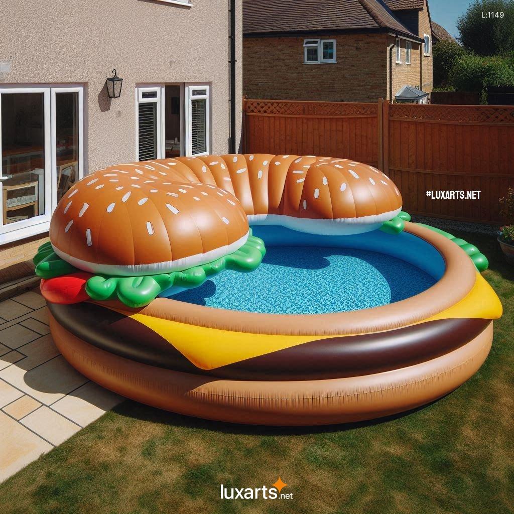 Inflatable Hamburger Pool: The Perfect Way to Add Some Flavor to Your Summer Pool Days inflatable hamburger pool 1