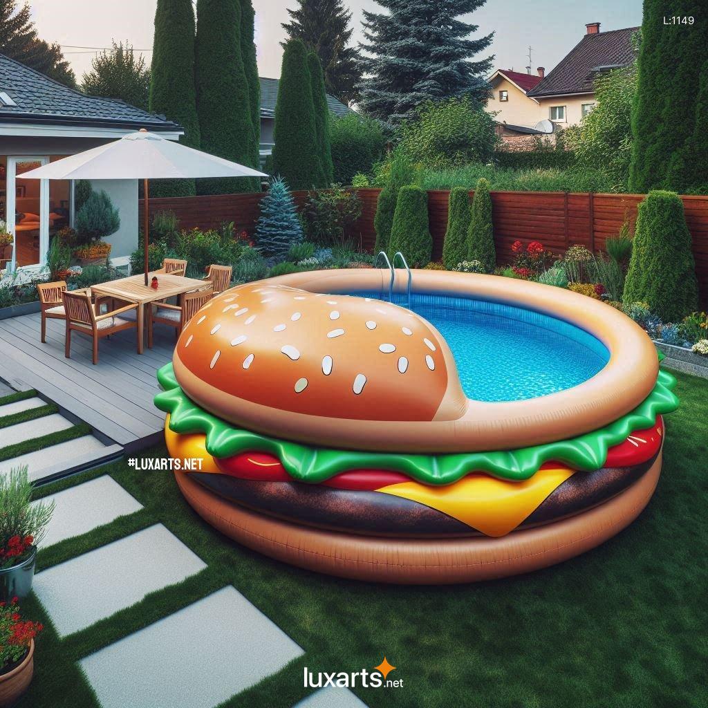 Inflatable Hamburger Pool: The Perfect Way to Add Some Flavor to Your Summer Pool Days inflatable hamburger pool 3