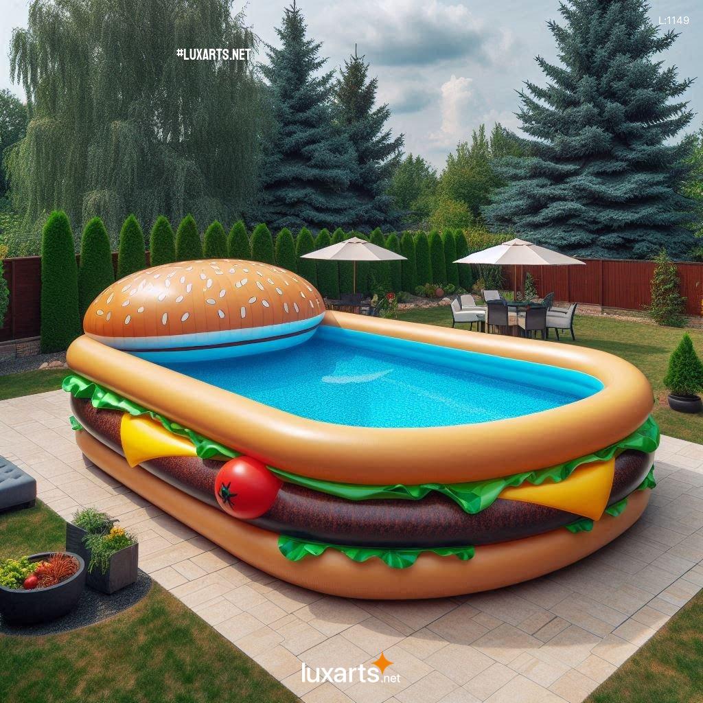 Inflatable Hamburger Pool: The Perfect Way to Add Some Flavor to Your Summer Pool Days inflatable hamburger pool 5