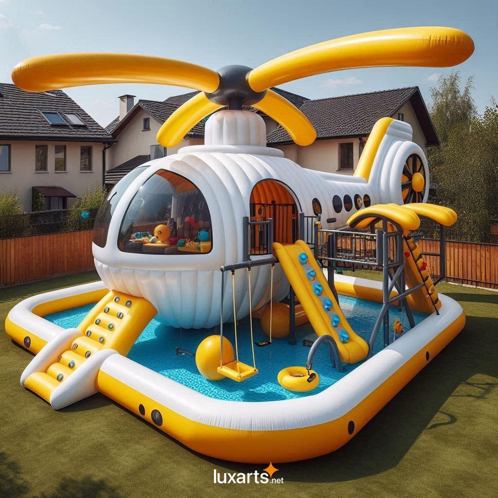 Elevate Your Kids' Summer Fun with These Unique and Exciting Inflatable Helicopter Pools inflatable helicopter playground pools 11
