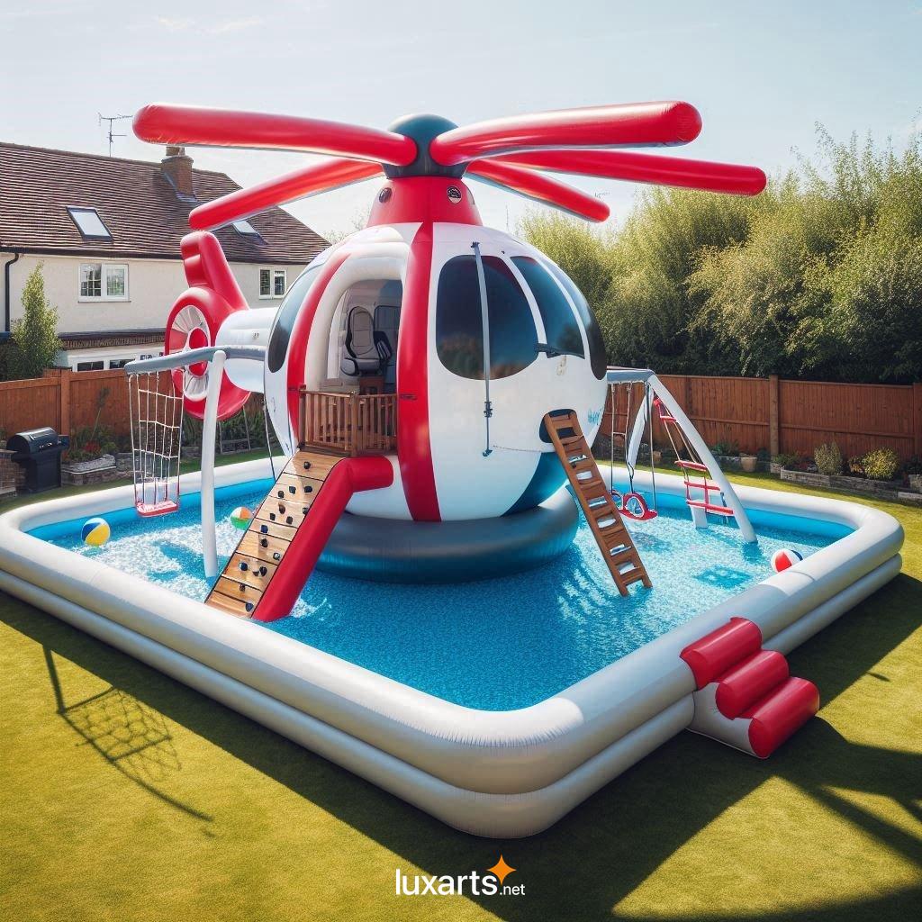 Elevate Your Kids' Summer Fun with These Unique and Exciting Inflatable Helicopter Pools inflatable helicopter playground pools 12
