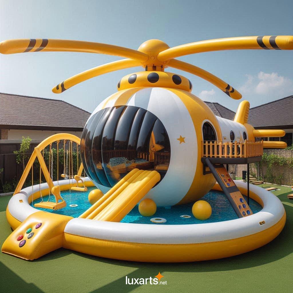 Elevate Your Kids' Summer Fun with These Unique and Exciting Inflatable Helicopter Pools inflatable helicopter playground pools 3