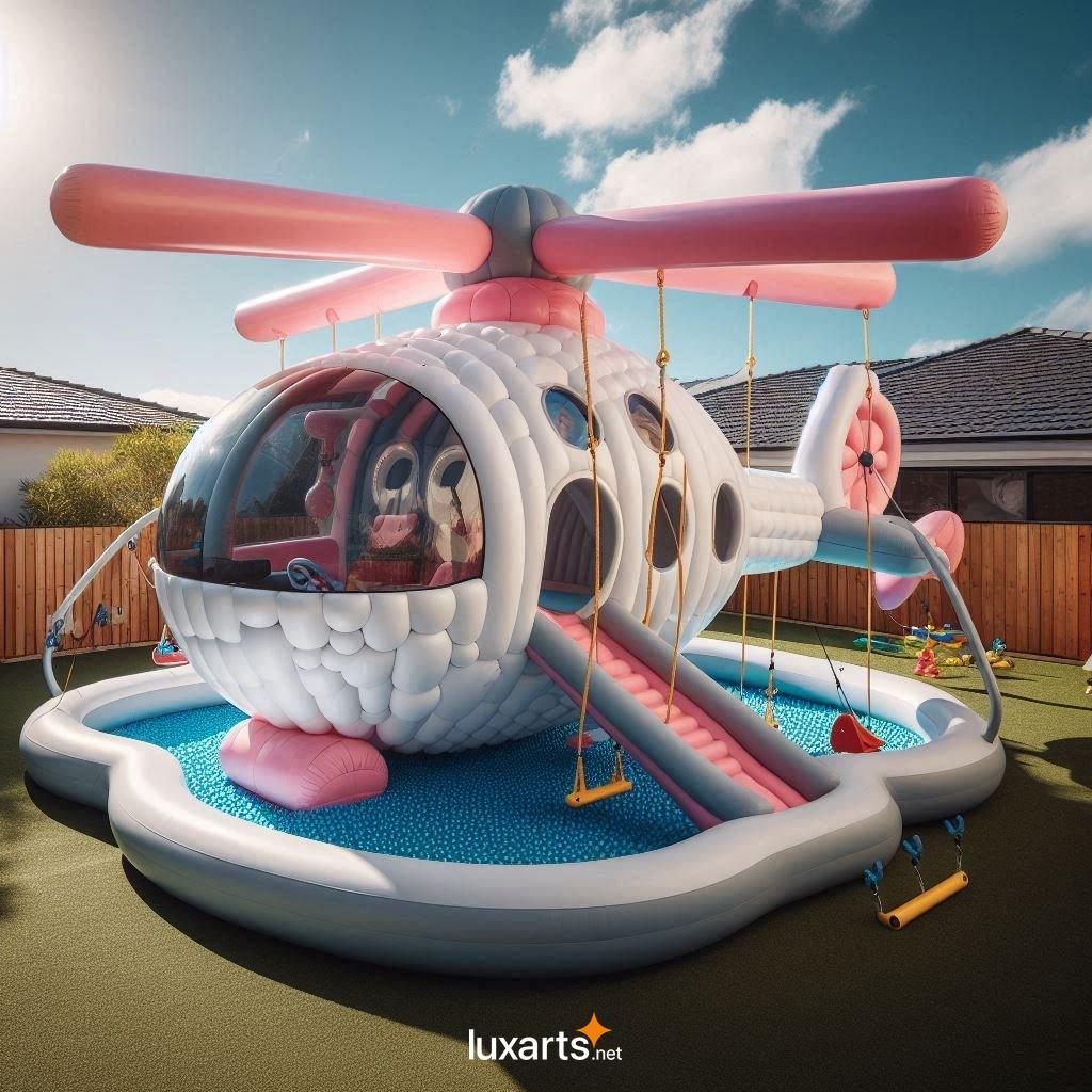 Elevate Your Kids' Summer Fun with These Unique and Exciting Inflatable Helicopter Pools inflatable helicopter playground pools 4