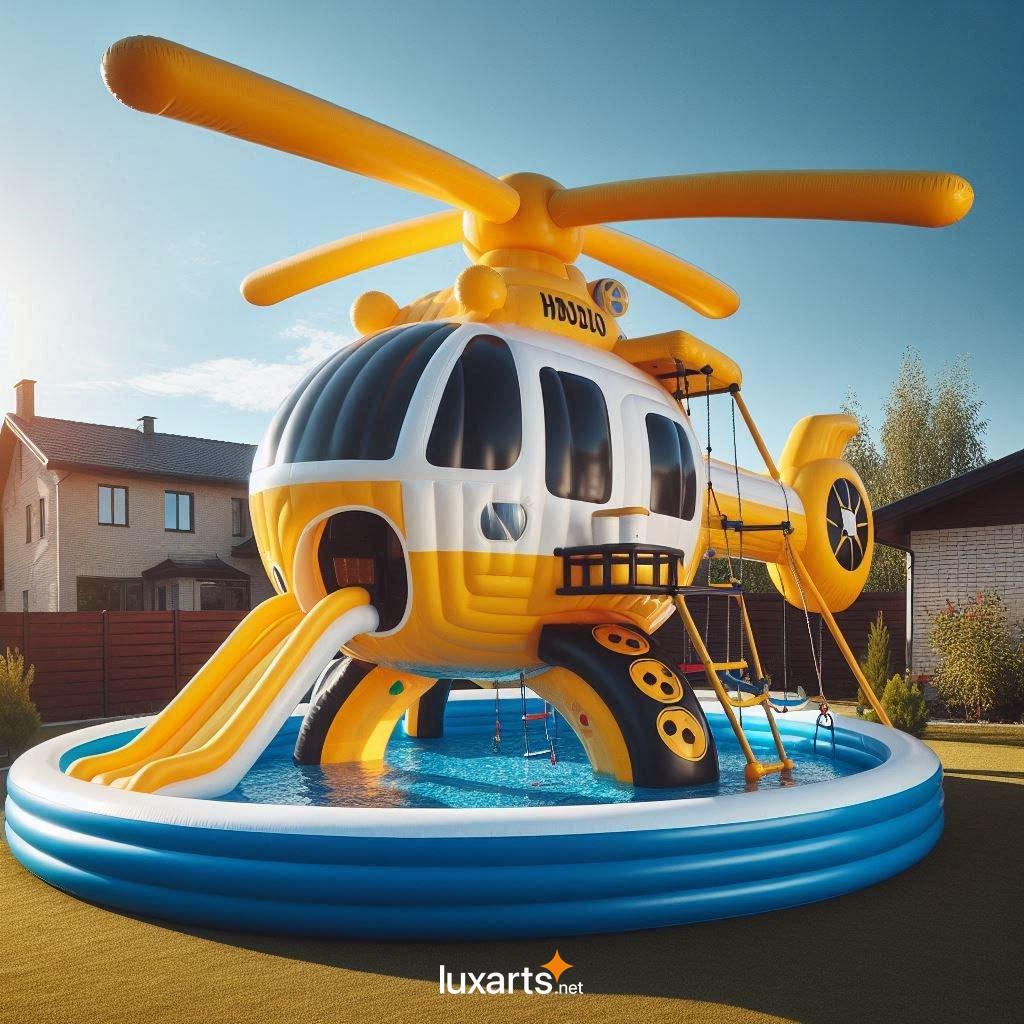 Elevate Your Kids' Summer Fun with These Unique and Exciting Inflatable Helicopter Pools inflatable helicopter playground pools 6