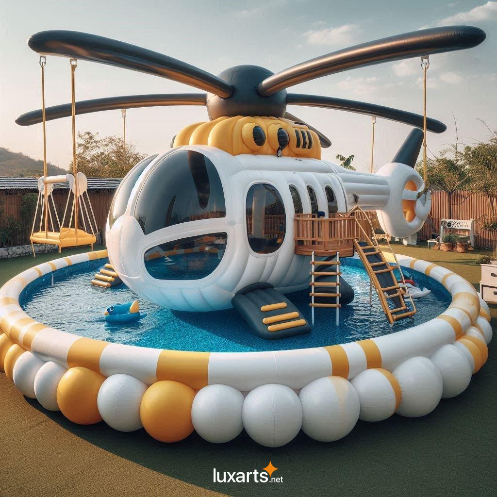 Elevate Your Kids' Summer Fun with These Unique and Exciting Inflatable Helicopter Pools inflatable helicopter playground pools 7