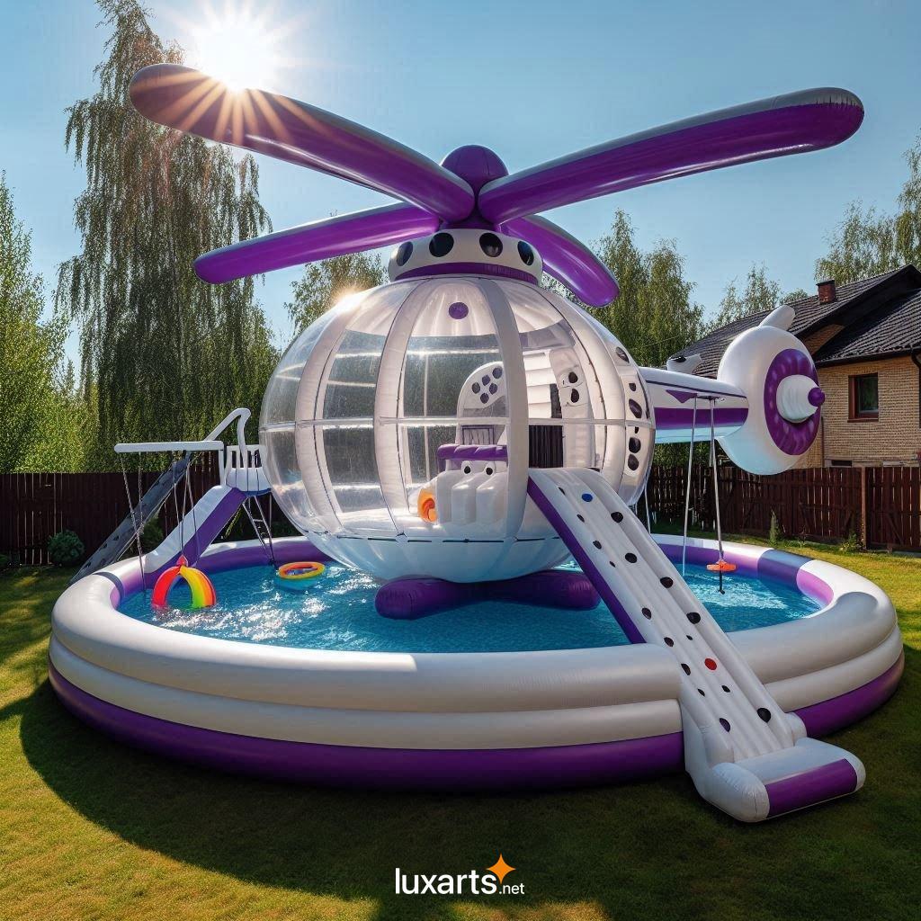 Elevate Your Kids' Summer Fun with These Unique and Exciting Inflatable Helicopter Pools inflatable helicopter playground pools 8