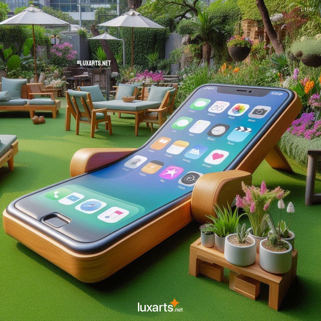 Innovative Design: iPhone Shaped Sun Loungers for Luxurious Poolside Relaxation iphone sun loungers 1