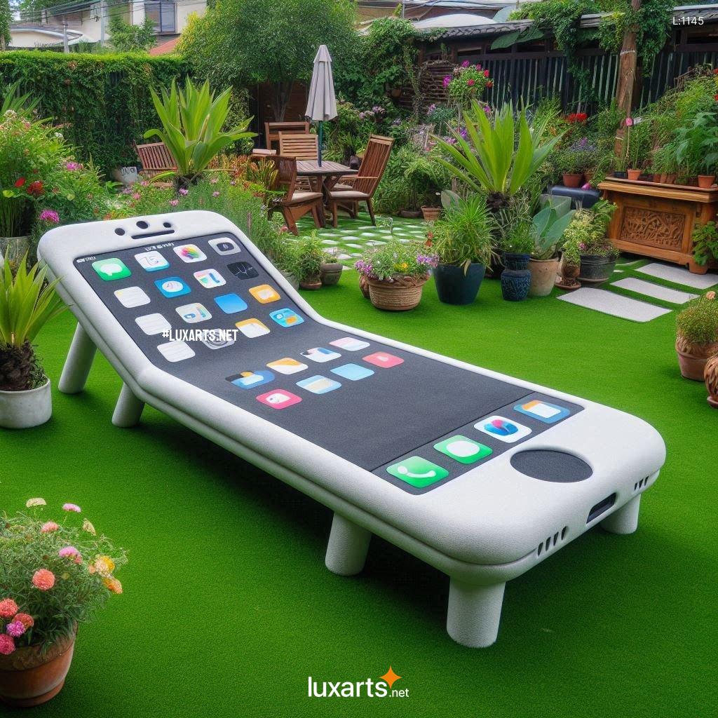 Innovative Design: iPhone Shaped Sun Loungers for Luxurious Poolside Relaxation iphone sun loungers 2