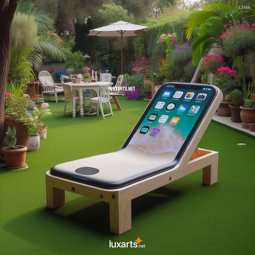 Innovative Design: iPhone Shaped Sun Loungers for Luxurious Poolside Relaxation iphone sun loungers 5