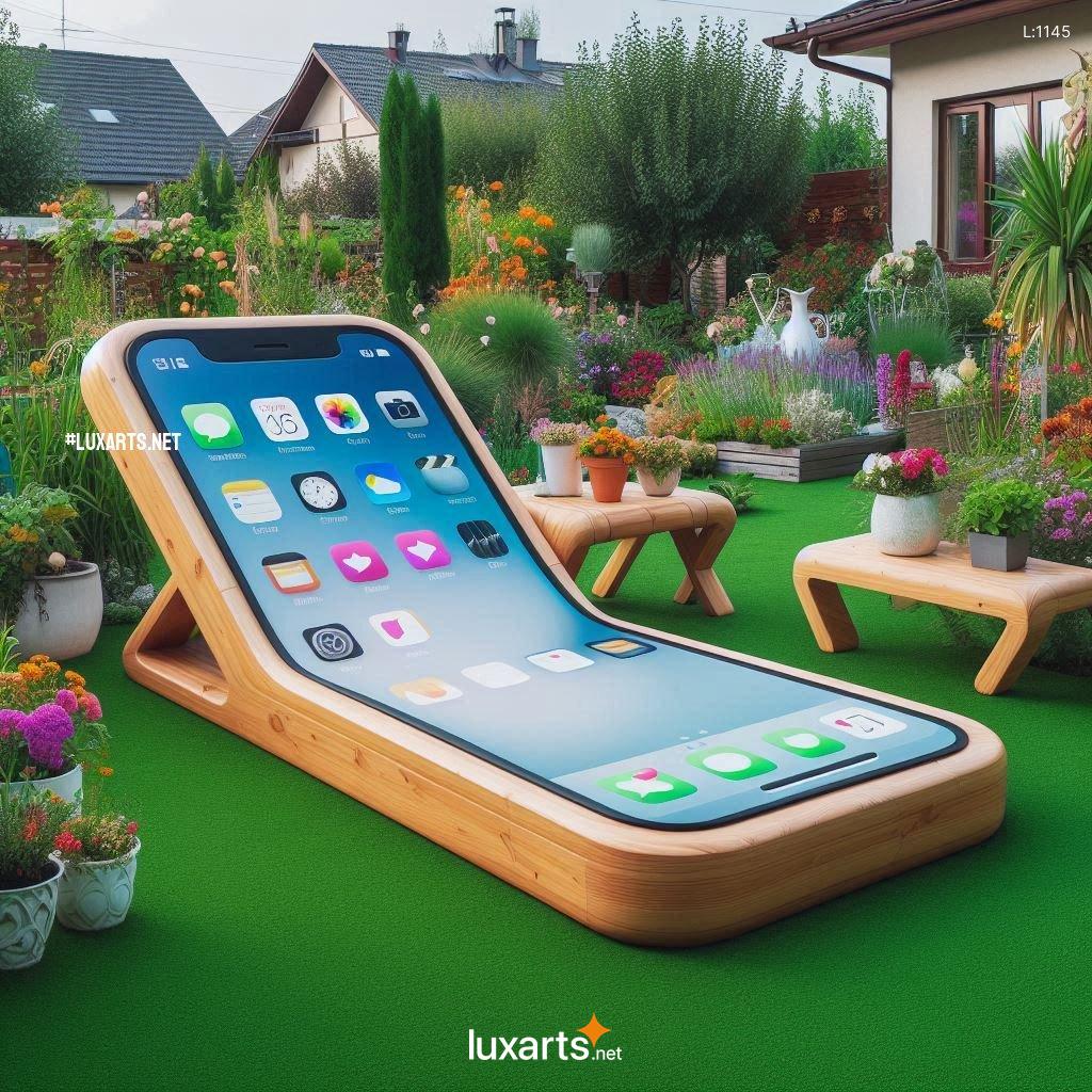 Innovative Design: iPhone Shaped Sun Loungers for Luxurious Poolside Relaxation iphone sun loungers 7