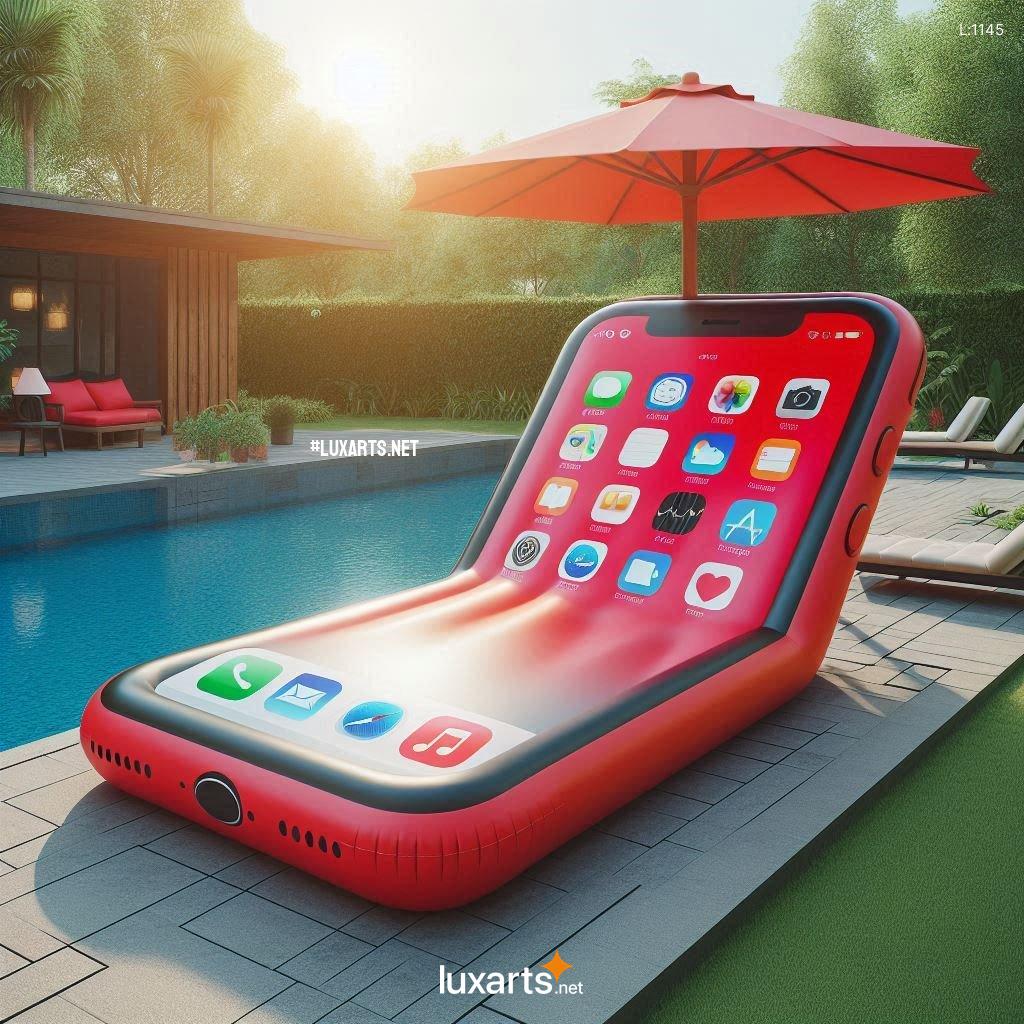 Innovative Design: iPhone Shaped Sun Loungers for Luxurious Poolside Relaxation iphone sun loungers 8