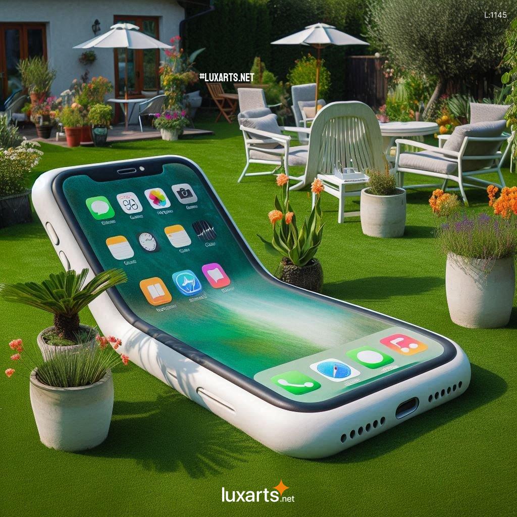 Innovative Design: iPhone Shaped Sun Loungers for Luxurious Poolside Relaxation iphone sun loungers 9